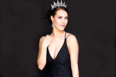 Pageant headshot with crown for Miss Charlotte USA